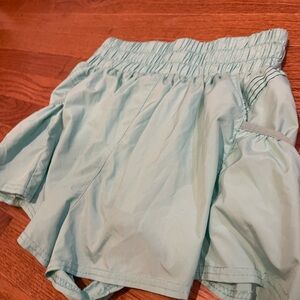 Free People Light Blue/aqua Shorts